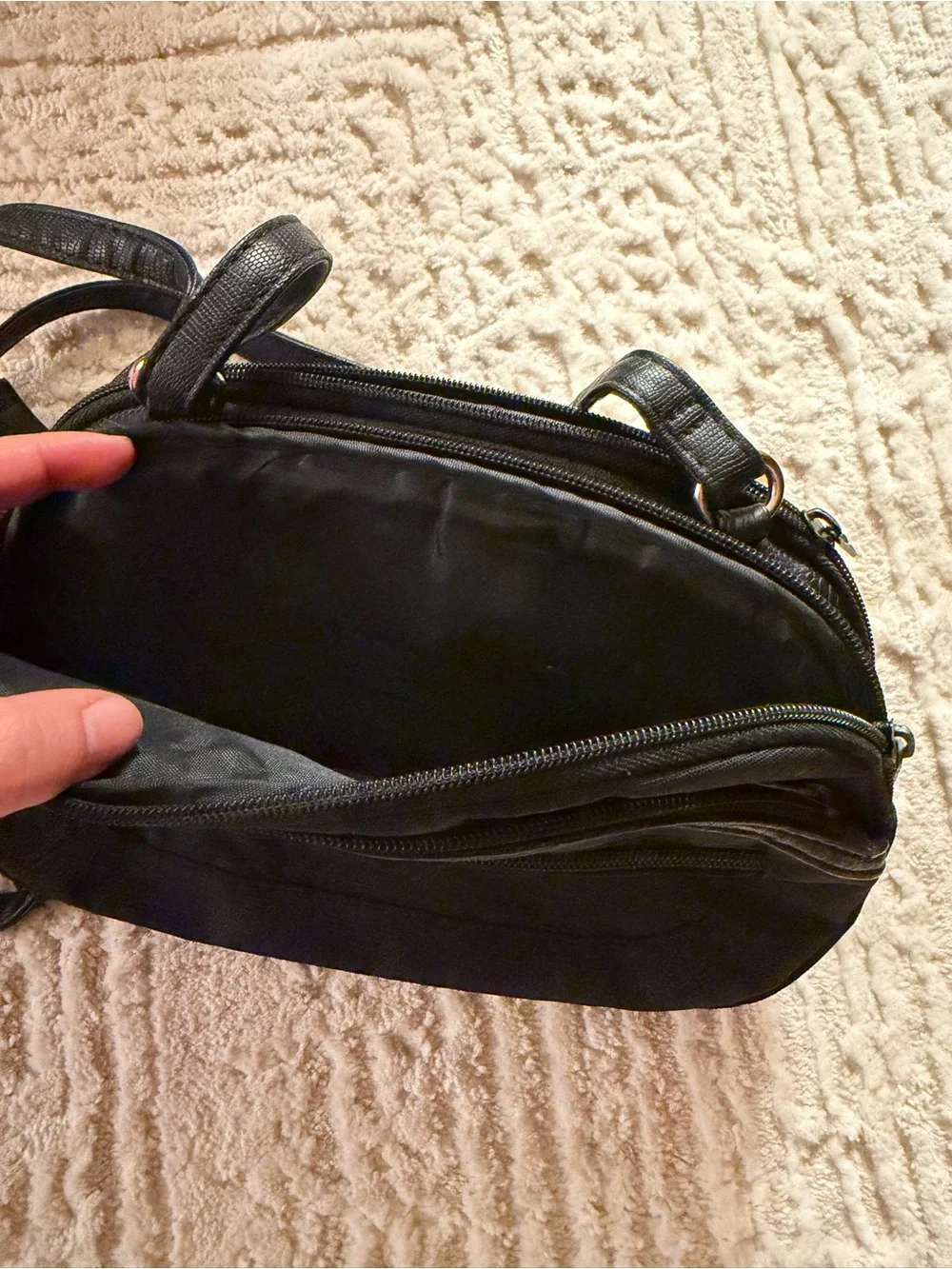 MultiSac Black Crossbody Women's Shoulder Bag